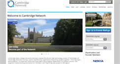 Desktop Screenshot of cambridgenetwork.co.uk