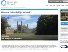 Tablet Screenshot of cambridgenetwork.co.uk